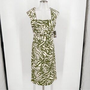 NWT Green and Beige Donna Ricco dress